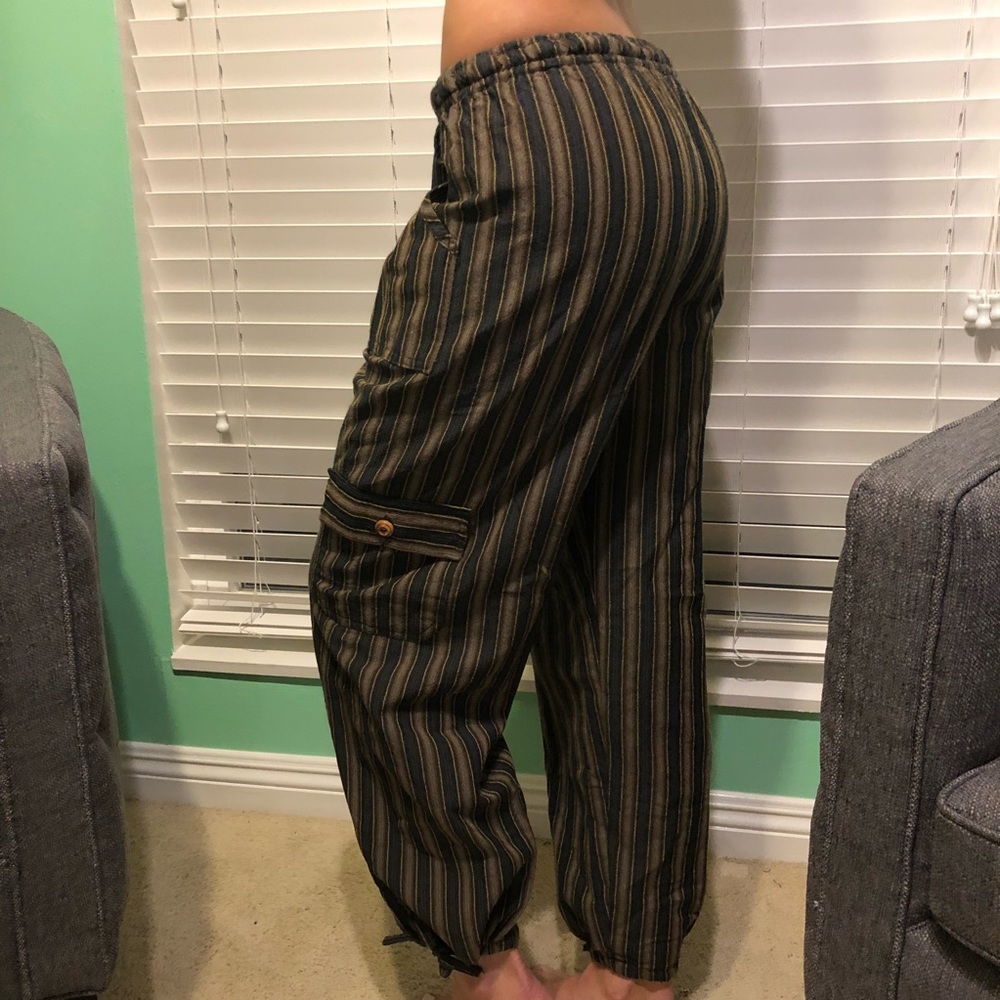 Boho chic parachute pants